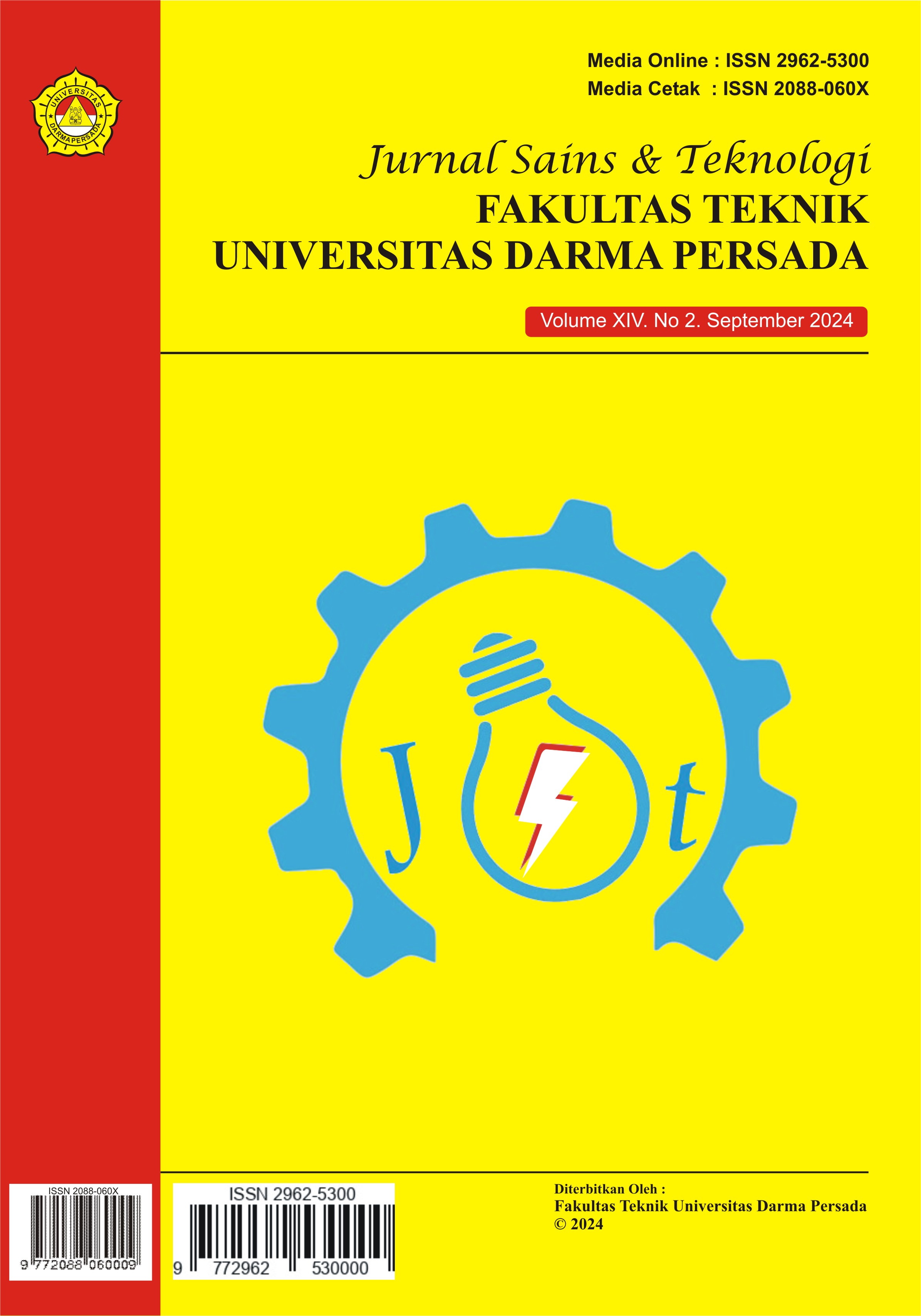 					View Vol. 14 No. 2 (2024): Jurnal Sains & Teknologi
				